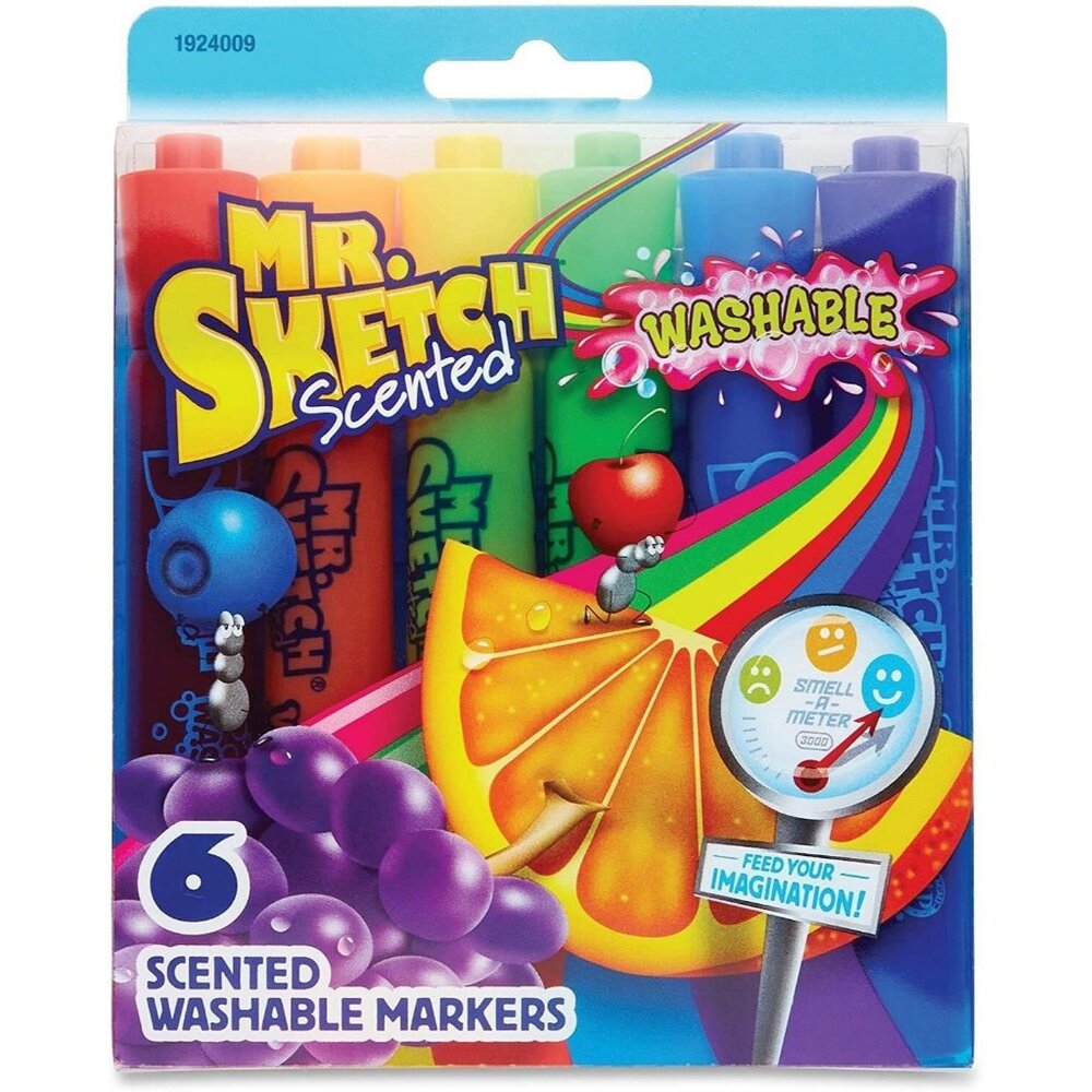 Mr. Sketch Scented Twistable Gel Crayons Assorted Colors 6 Crayons Soft Pack